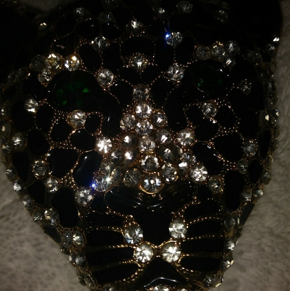 Gorgeous Gold Tone Embellished Leopard Necklace🌷 - Picture 4 of 5